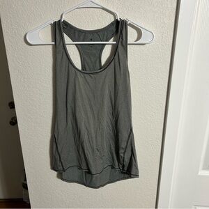 Athleta Gray Chi Racerback Athletic Tank Top Women’s Small Yoga Training Running